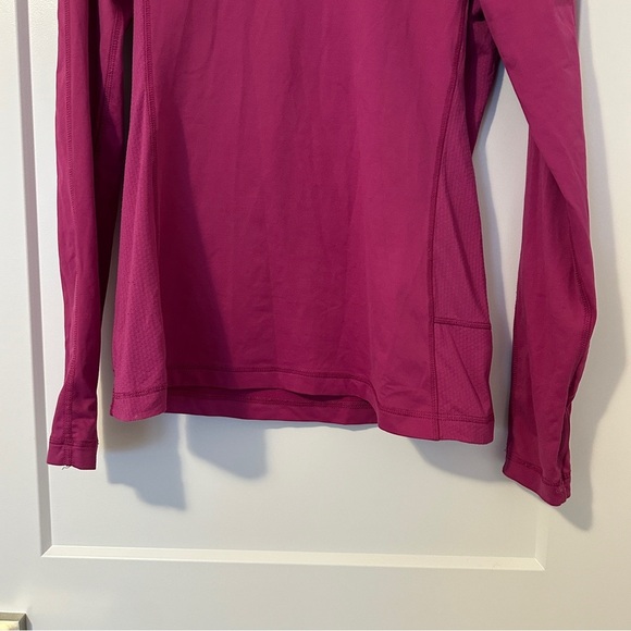 Lululemon Athletica Magenta Long Sleeve High Collared Top Size 6 Women’s - Picture 2 of 10